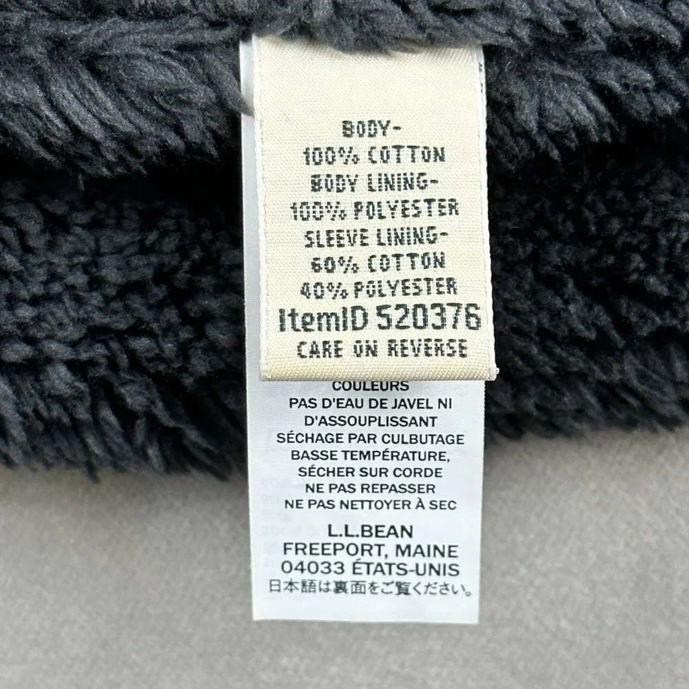 LL BEAN Jacket Relaxed Fit Jacket MENS Fleece Lining Warm Lightweight SIZE Small - Picture 10 of 13